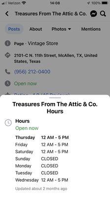 Store Hours