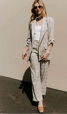 Plaid Blazer and Trouser