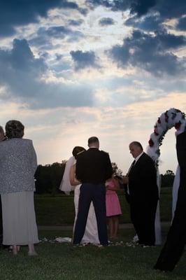 Gorgeous outdoor wedding.