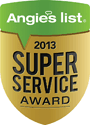 Angie's List Super Service Award, Also have a A+ Rating with BBB