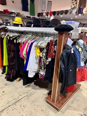 The Interior of Iguana - a Cool Vintage Clothing & Accessories Shop in N. Hollywood CA. It's Good for a Themed Party, Festival or Halloween.