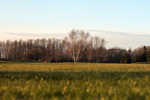 Late fall sunset fading at Manistee Golf & Country Club