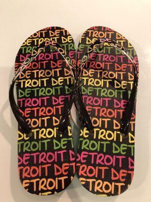 Everyone needs a pair of Detroit flip flops.