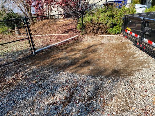 Gravel driveway installation and repair