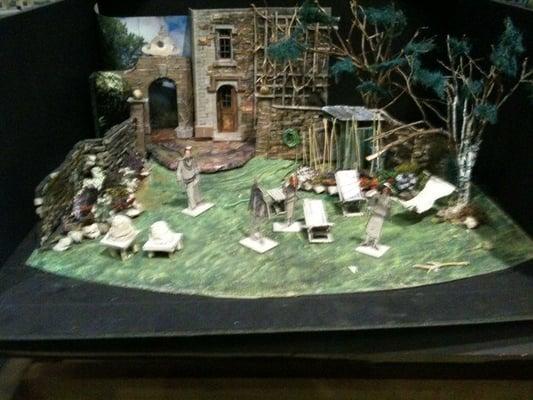 Humble Boy set design maquette Richard Montgomery. Last weekend to see it.