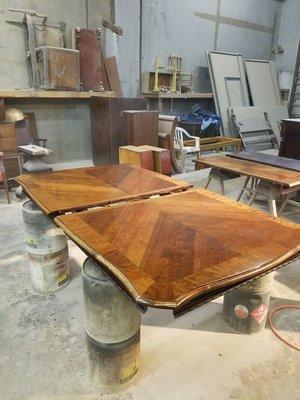 After staining cherry dining table