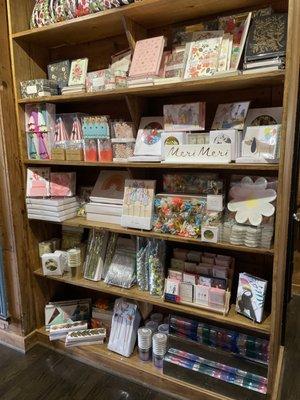 Lots of fun party choices; Meri Meri, paper goods from Monarch and Rifle Paper Co! Wrapping paper and Getting cards.too!