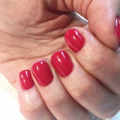 Gel polish manicure