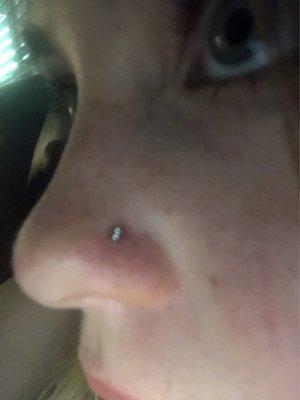 Good nose piercing!