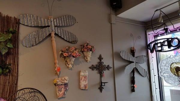 Hand-made dragonflies