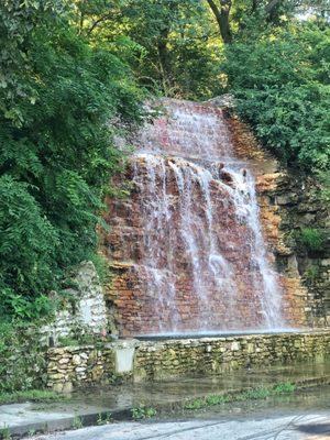 Cliff drive waterfall