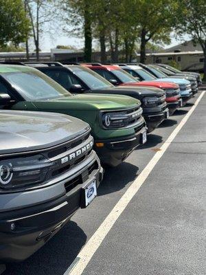 Looking for a new Bronco?  Celebrity Ford of Toms River has you covered with all colors and options in stock!