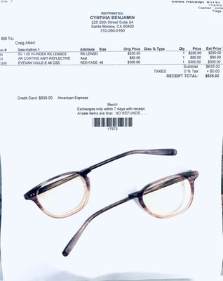 Defective frames and poor customer service