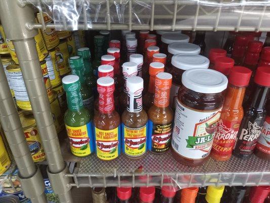 they have a decent selection of hot sauces - El Yucatecas are $2, a great price, too