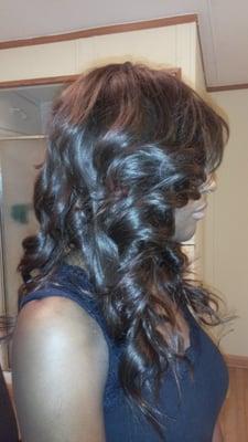 Full sew in and curls