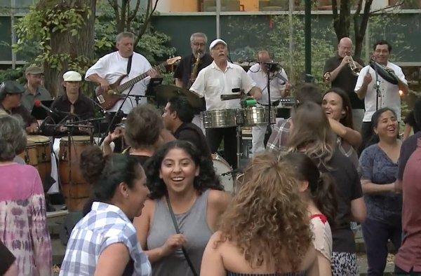 Pa'lante LIVE Salsa and Latin Jazz at PSU South Park Blocks dance party