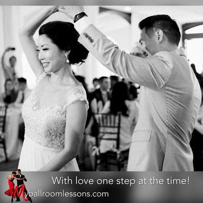 With love... one step at the time! #myballroomlessons.com #eugeniaspotar