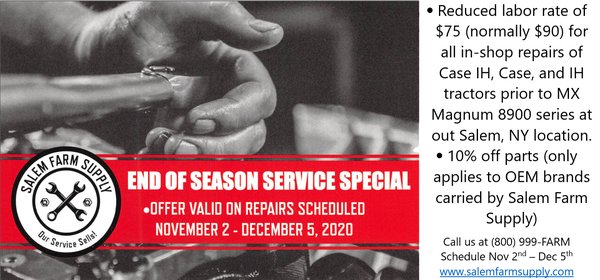 End of Season Service Special