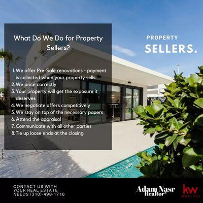 What do we do for property seller