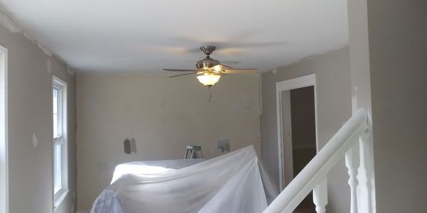 I painted the room and the new color showed more repairs that needed to be done