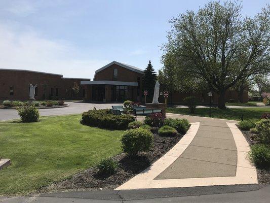 Office entrance at St Leo the Great.