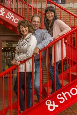 Piperpartners agents Kathlene, Andy and Karolynn at Kerrytown Shops Ann Arbor.