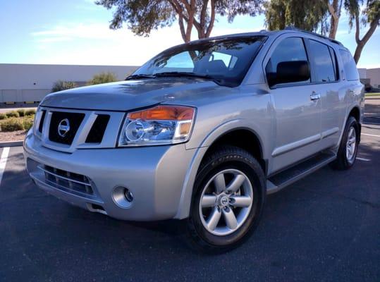 2015 Nissan Armada Restore salvage. 1 year powertrain warranty