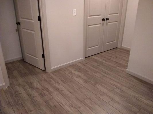 Flooring installation (laminate, LVP).