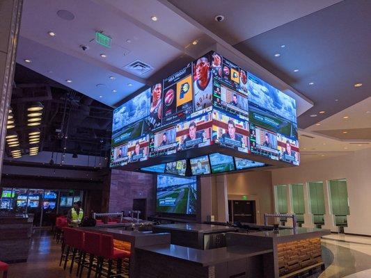 Build a video wall above your bar and bring enhanced content to your customers.