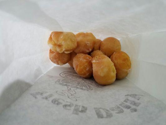 Doughnut holes were overwhelmingly vanilla-flavored.