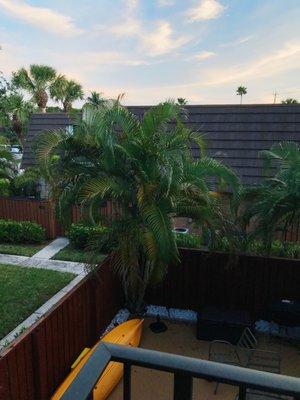 View from one of the Juliet balconies off the bedroom