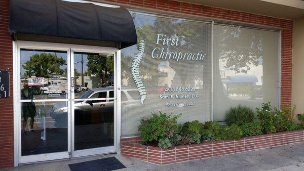 First Chiropractic, Gilroy, CA 408-848-6222 - office entrance