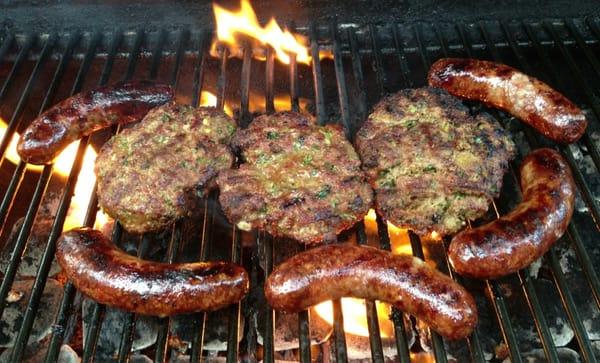 Fixins from Food Lion - Kofta Burgers & Brats