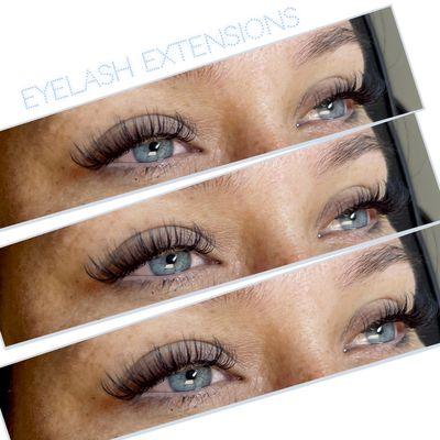 Hybrid eyelash extensions