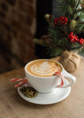 Winter flavors are in! Check out our Peppermint Cold Foam and our Salted Maple, Cookie Butter, and Peppermint Cardamom Latte.