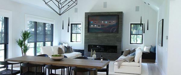 Custom home full AV and smart technology integration in Norwalk.