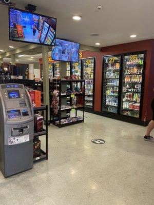 Atm machine and security monitors