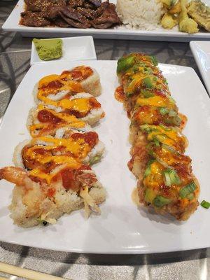 Andromeda and volcano roll