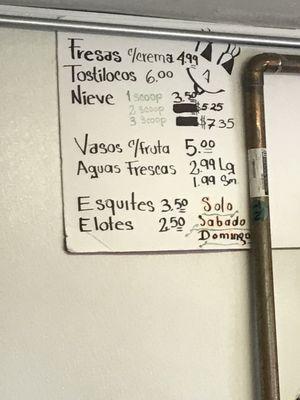 Ice cream pricing.