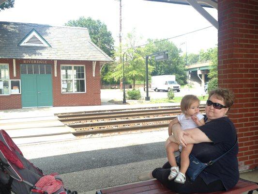 This is me holding my friends daughter at the Riverdale MARC station. THIS is the correct photo