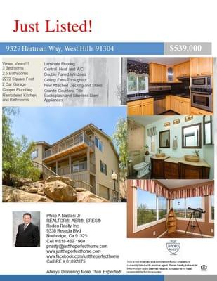 This wonderful home offers privacy, spectacular views of the mountains and the city.  Inside you will enjoy 2,272 Sq...