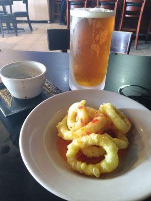 Calamari to die for. Tender with awesome beer batter