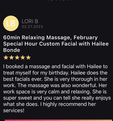 Hailee 5Star review