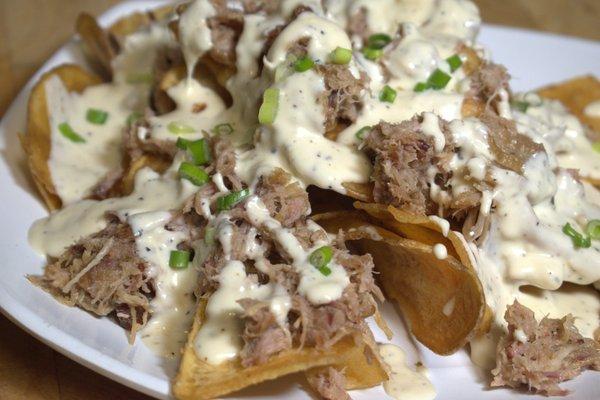 Pulled pork nacho