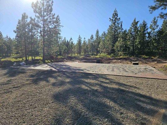 50'x130' site of pavers installed