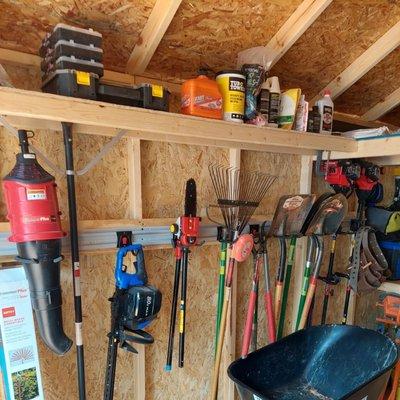 Home Built Shed with all my tools!