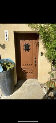 We courtyard door