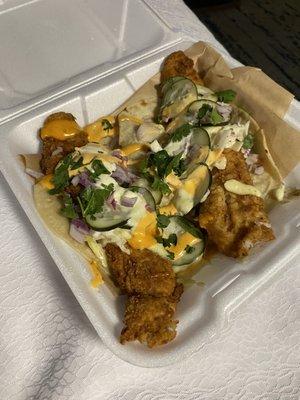 Fried fish tacos