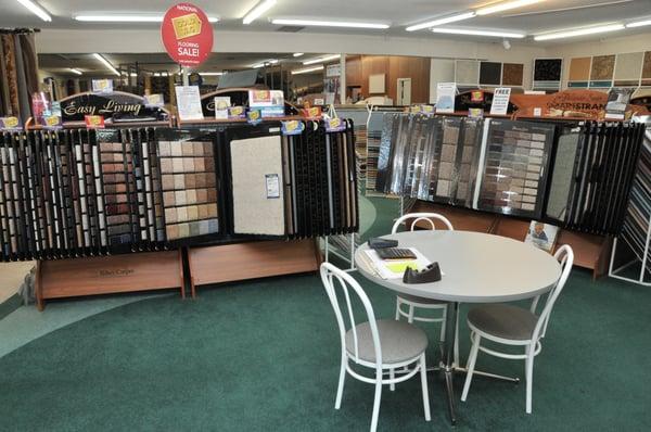 Our comfortable showroom is the best place to choose your new flooring