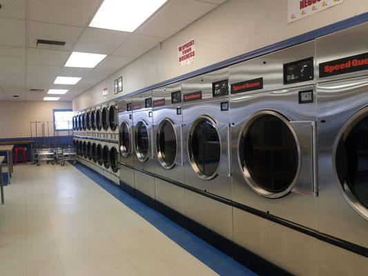 Tons of dryers! Clean place.